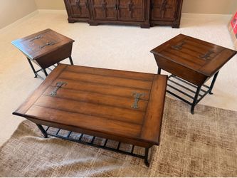 Rustic 3-Piece Coffee Table Set