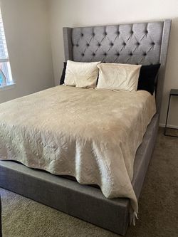 Gray Bed Frame No Matress