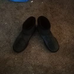 Black Ugg Boots Mid-high Top