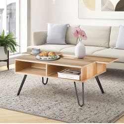 Modern Sliding Door Coffee Table 