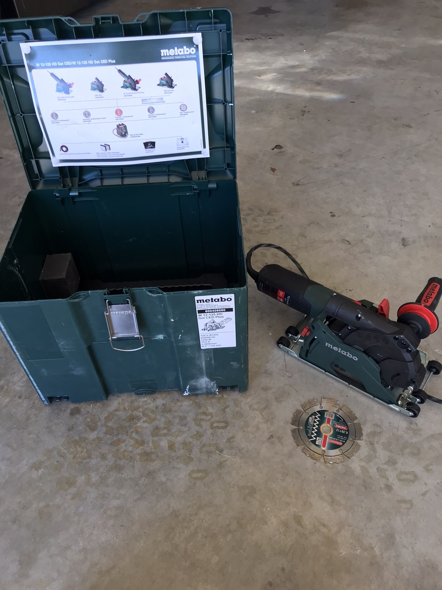 Like New METABO Grinder Like Néw Bump