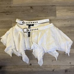 Dolls Kill White Mini Skirt