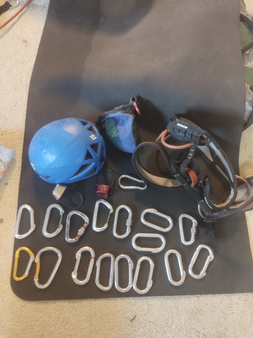 Aa Bunch Of Rock Climbing Gear