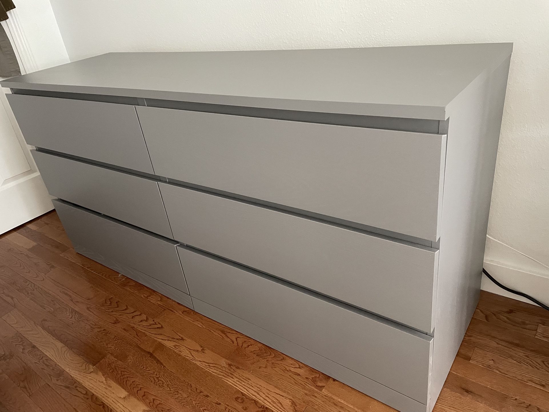 malm dresser grey ikea for Sale in Seattle, WA grey chest of drawers ikea