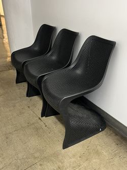 6 Wayfair Chairs- Spectator Stacking Patio Dining Chair