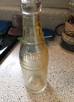 Antique soda bottle