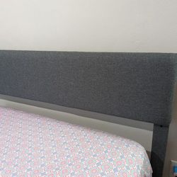 King Size Platform Bed Base Frame & Headboard 