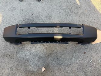 20-22 Ford F-250 Front Bumper Face Bar w/o Fog Lamp Hole Black