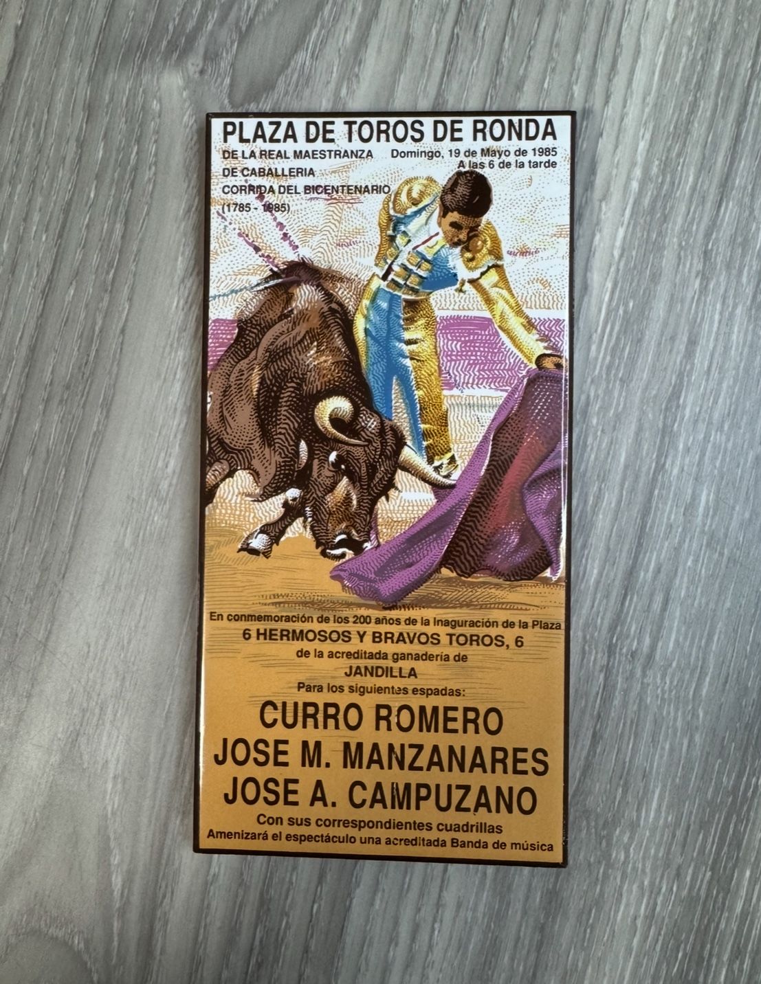 Corrida del Bicentenario 1(contact info removed), 200 Años de la Inauguración de la Plaza.