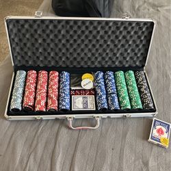 500 Pc Clay Poker Chip Set