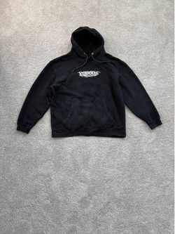 RODMAN BRAND "The Worm" Vintage Style Graphic Hoodie Black Size XL