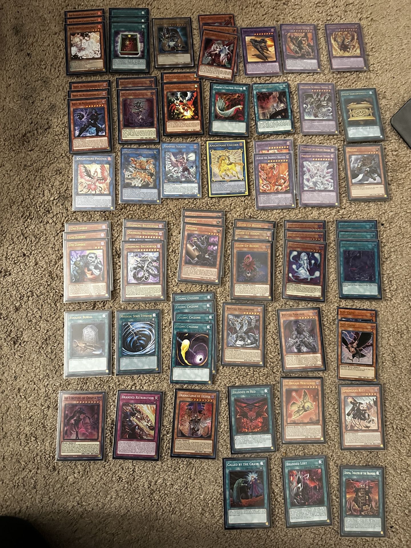 Yugioh Branded Zombie Despia Cards For Sell