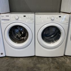 WHIRLPOOL XL CAPACITY WASHER DRYER ELECTRIC SET 