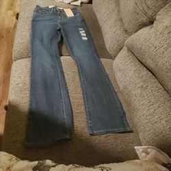Womens 00 24 Long Boot Cut High Rise Levi Jeans
