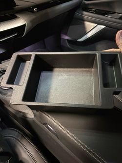 Plastic storage shelf for the console 2023 Chevy Silverado