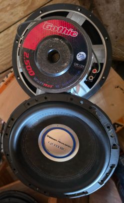 Pair of 12" gothic 1250 rms each