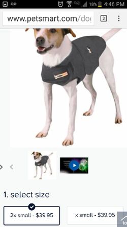 Thundershirt anxiety shirt for small dogs. Perfect for the upcoming holiday July 4th! !