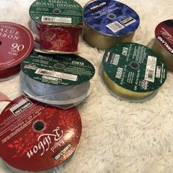  Gold  Red & Silver Christmas  Ribbon $10 Each 