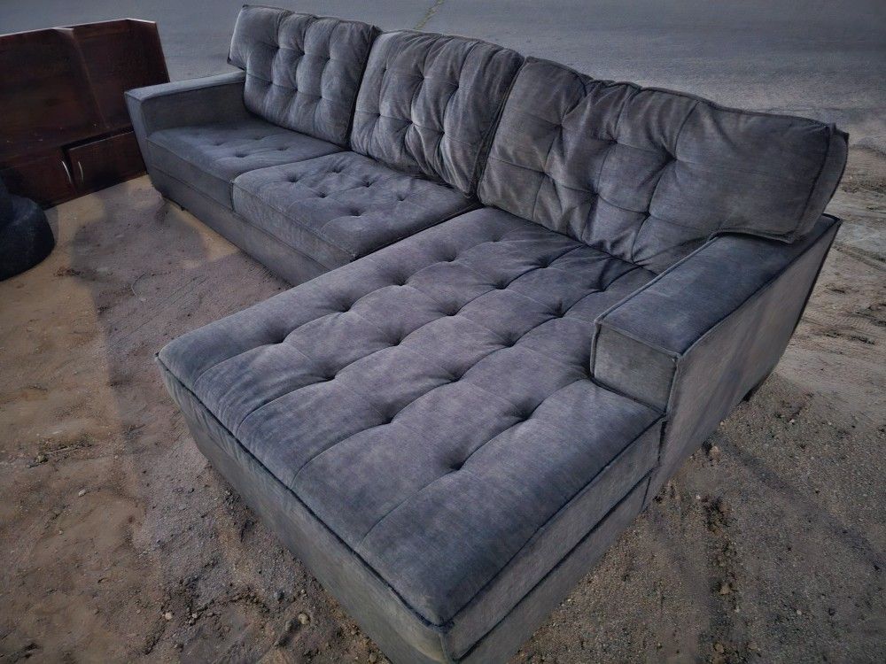 Grey L Sectional