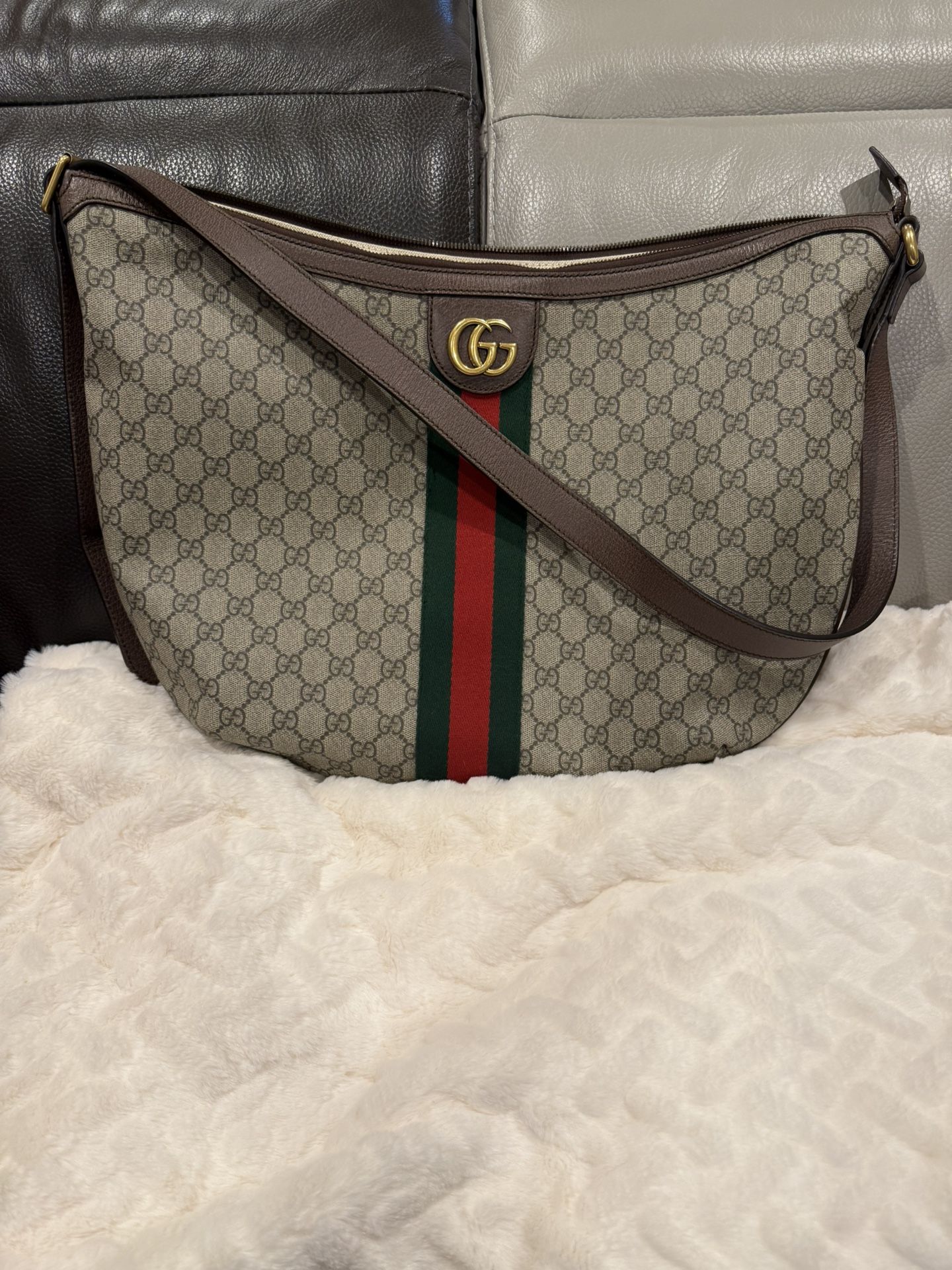 ORIGINAL GG SUPREME CANVAS OPHIDIA SHOULDER BAG