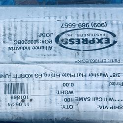 160 Pieces  3/8 Washer Flat Plate   
