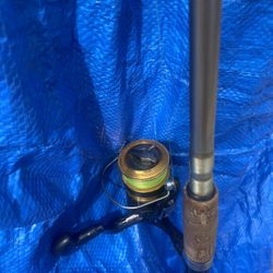 Shimano Zieda fishing spinning rod and reel 