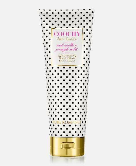 Pure Romance Coochy Sweet Fantasie Conditioning Shave Cream NEW!!! "Sweet Vanilla & Pineapple Sorbet". 8 fl oz. NEVER USED! Regularly priced at $20.
