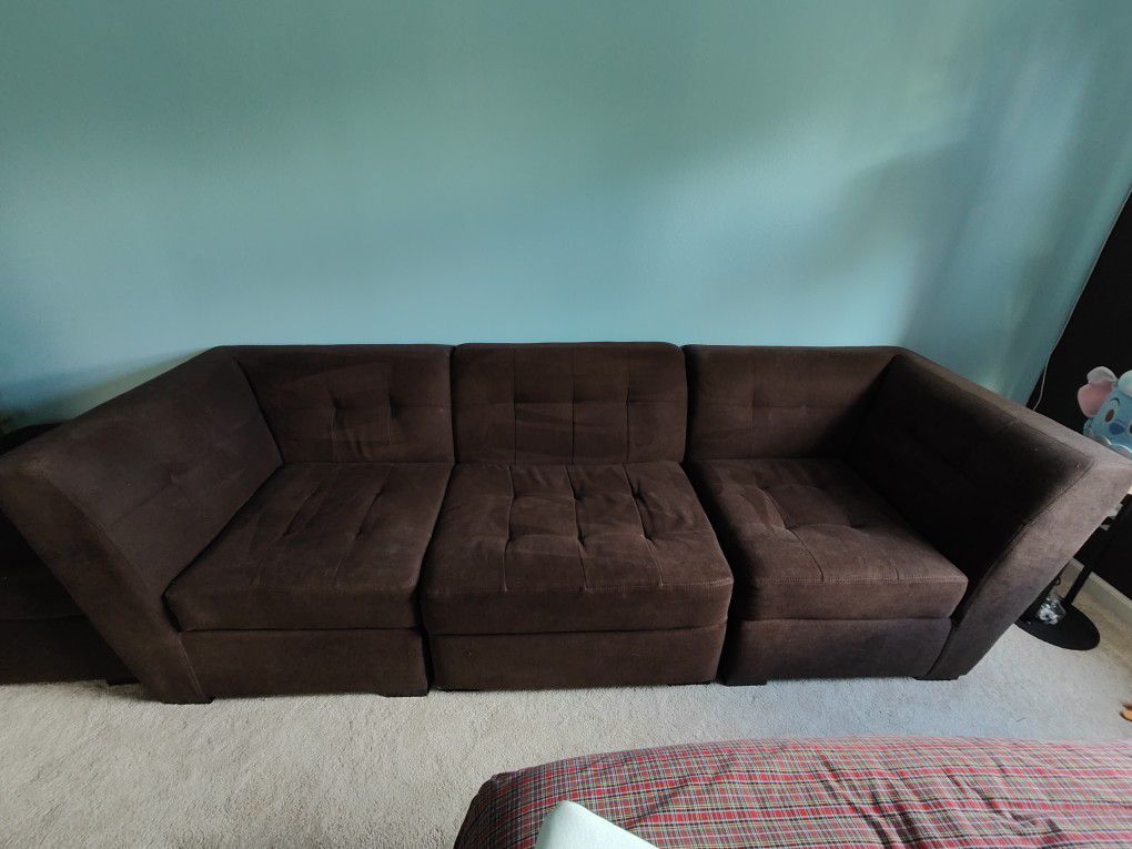 Nice Modular Couch With Ottoman 