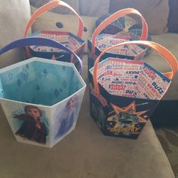 Disney Toy Story And Frozen  Easter Buckets