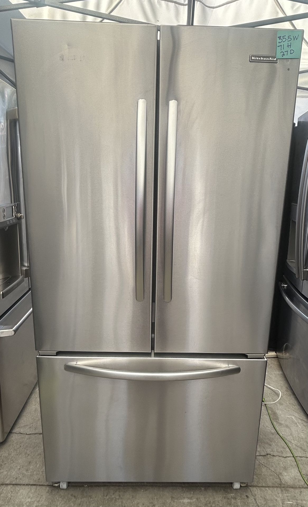 Kitchen aid Beautiful Stainless Steel French Doors Refrigerator