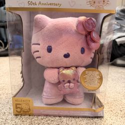 NEW Jazwares Sanrio Hello Kitty 50th Anniversary 8” Plush Toy