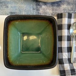 Baum Brothers Vintage Max Jade Square Bowl