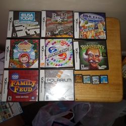 13 Nintendo DS Games 8 In The Case And Four Does Not Have A Case $70 For All