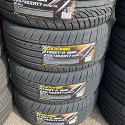 225/45/17 Blackhawk Tires