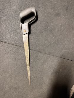 Keyhole Hand Saw Metal Blade Black/Silver Handle.