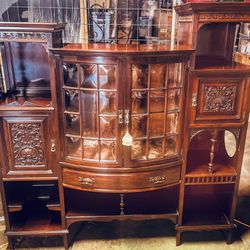 1800s English Display Cabinet