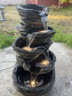 Rock Cascade Tiered Fountain