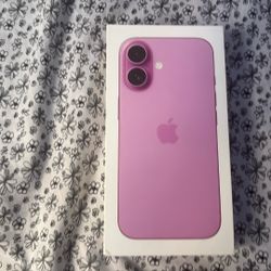 Pink iPhone 16 box