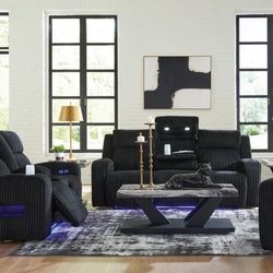 Ashley 642-02 Power 3 PCs Reclining Set 
