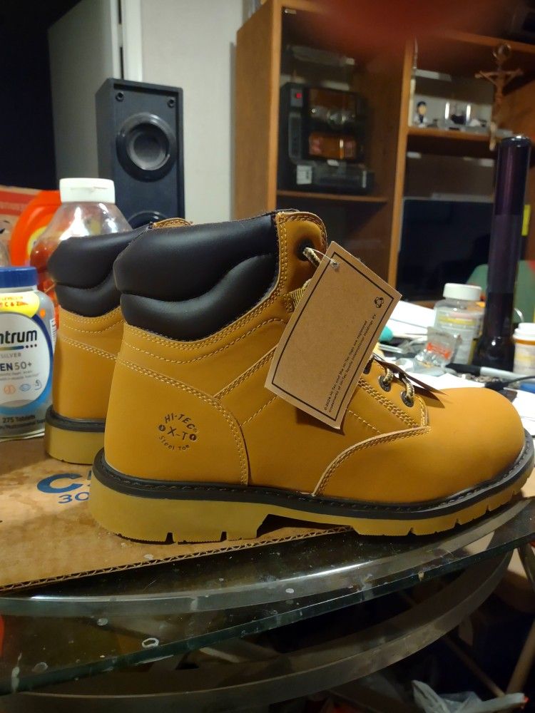 HI-TEC AXEL STEEL TOE WATER PROOF WORK BOOTS