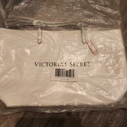 White Victoria Secret Tote Bag