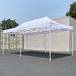 (NEW) $165 Heavy Duty 10x20 FT Ez Pop Up Canopy Outdoor Party Tent Instant Shades w/ Carry Bag 