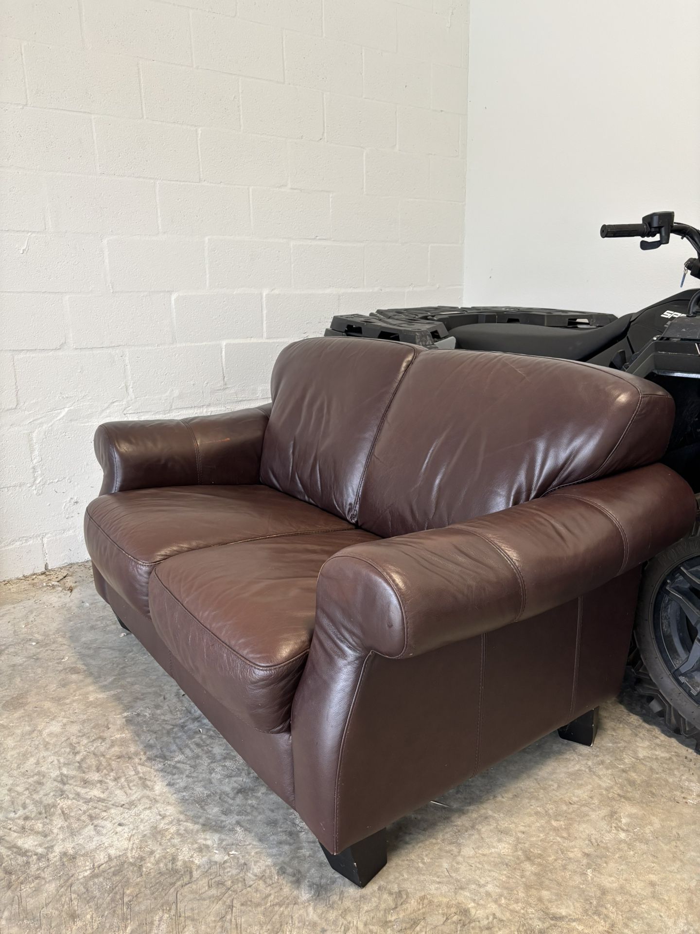 Leather Love Seat & Couch