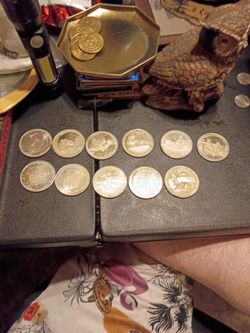 Apollo space mission challenge coins 7 through 17 complete set