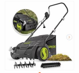 13 in. 12 Amp Electric Scarifier + Lawn Dethatcher with Collection Bag