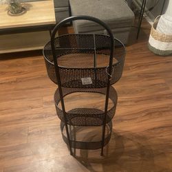 Black Metal Storage (like New - I Paid $70)