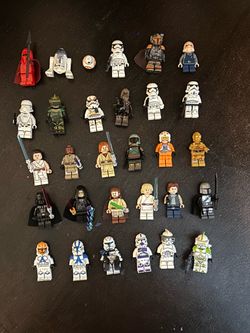 Lot of 30 starwars Lego minifigures