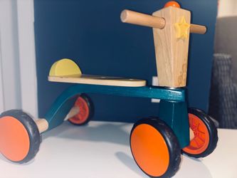 Wooden Toddler Ride-On Scooter Toy