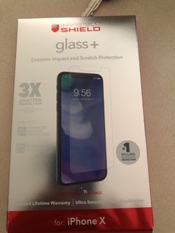 Indivisible shield screen protector iPhone X
