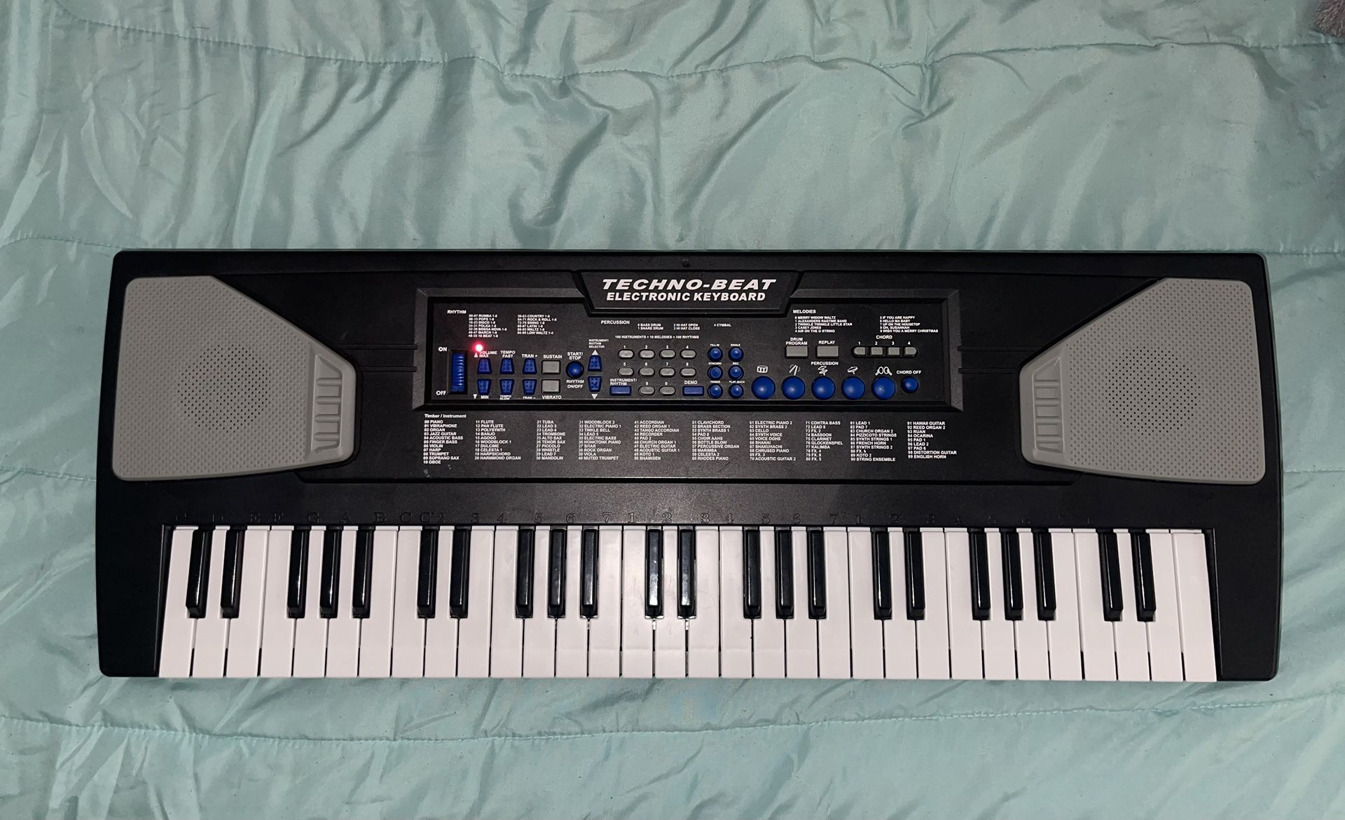 Techno Beat Electronic Keyboard From Toy Box No Microphone Tested Working